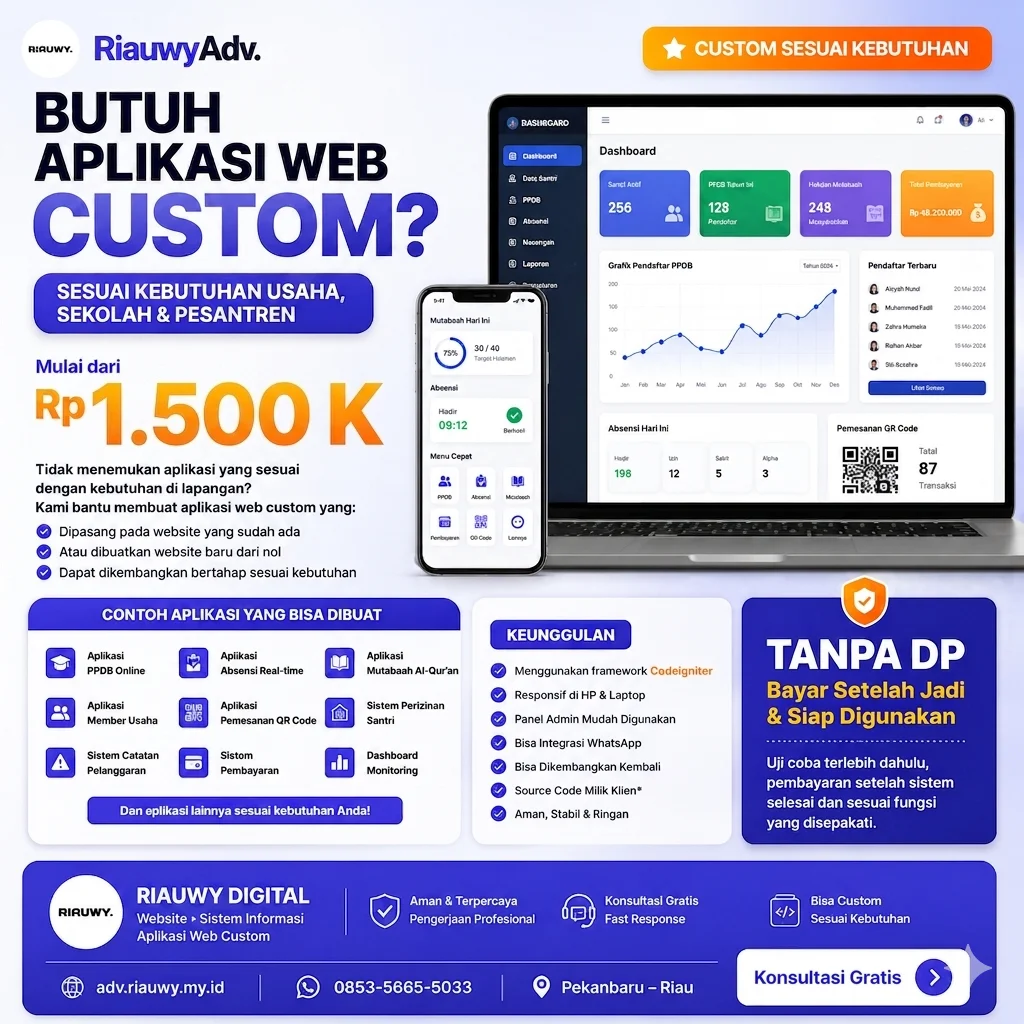 Paket Aplikasi Web Costume